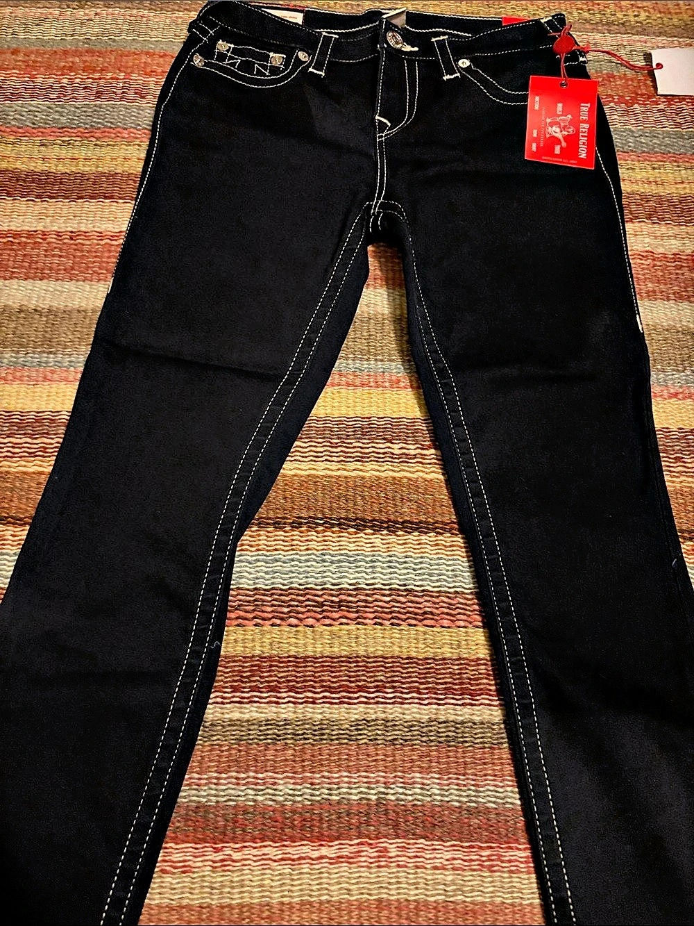 True Religion Joey Bootcut Jeans Cotton Black Waist 29 NWT